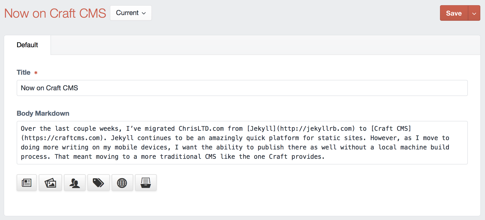 Craft CMS in action